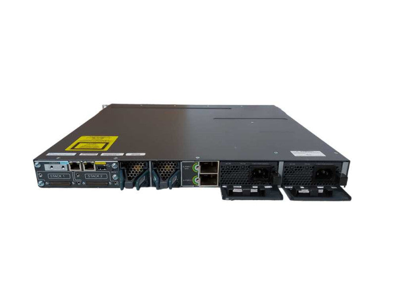 Cisco WS-C3750X-48T-L, 48x port Gigabit Switch, 2x 350w PSU, Fact Reset