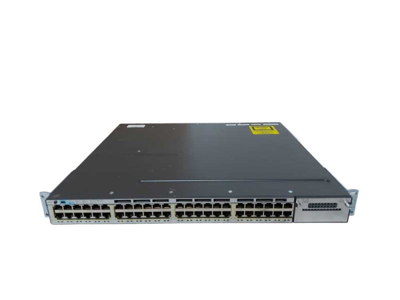 Cisco WS-C3750X-48T-L, 48x port Gigabit Switch, 2x 350w PSU, Fact Reset