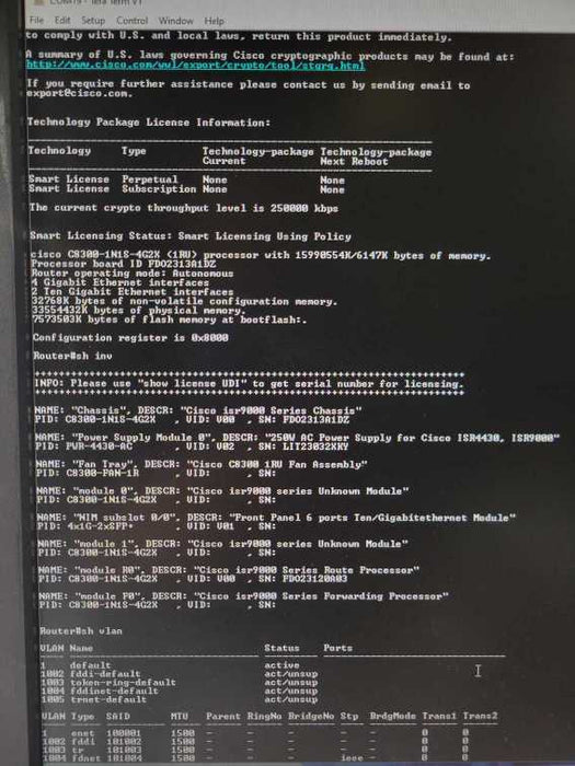 Cisco Catalyst C8300-1N1S-4G2X Router 1x PSU, READ  _