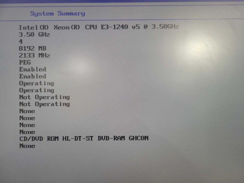 Lenovo ThinkStation P310 | Xeon E3-1240 v5 @ 3.50GHz 8GB DDR4 No HDD\\'s QUADRO !