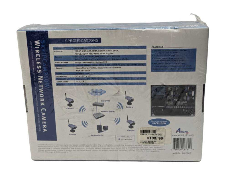 AirLink 101 SkyIPCam250W Wireless Network Camera  -