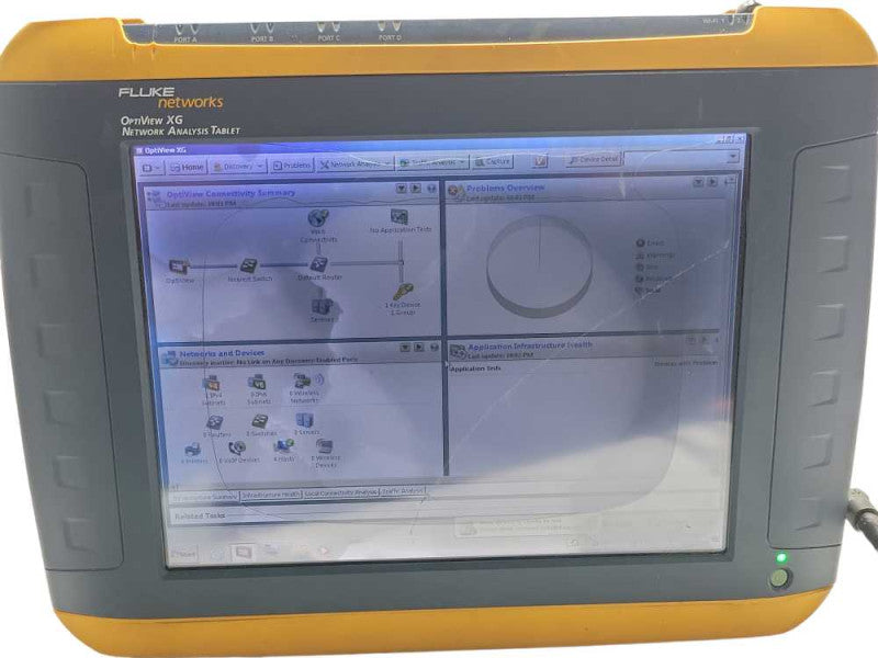 Fluke Networks Optiview XG Network Analyzer Tablet 10G SFP+ w/ Batteries READ _