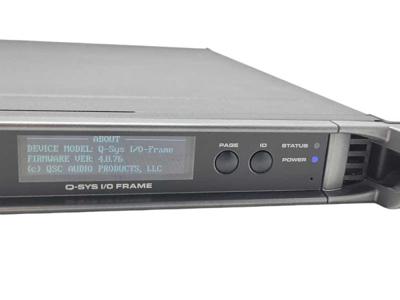 QSC Q-Sys I/O Frame Network Interface, READ _