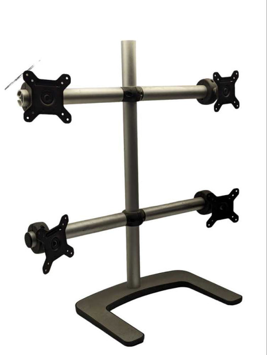 Atdec Visidec VFS-Q Freestanding Mount for Four Monitors (Silver) Q-
