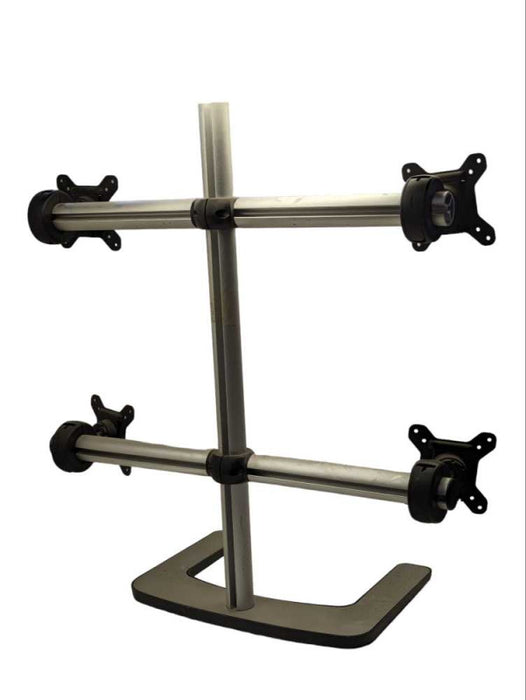 Atdec Visidec VFS-Q Freestanding Mount for Four Monitors (Silver) Q-