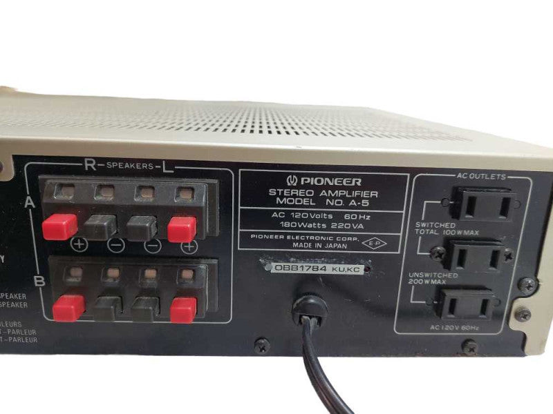 Pioneer Stereo Amplifier Model: A-5 =