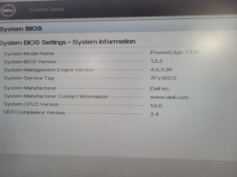Dell PE T330 | Xeon E3-1220 v5 @ 3GHz NO RAM H330 raid with bezel !