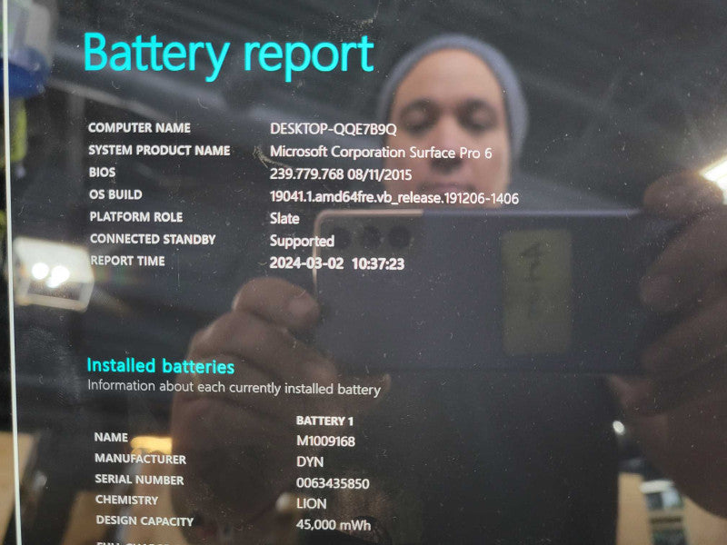 Microsoft Surface Pro 6| i5-8350U| 8GB DDR3| 256GB SSD !