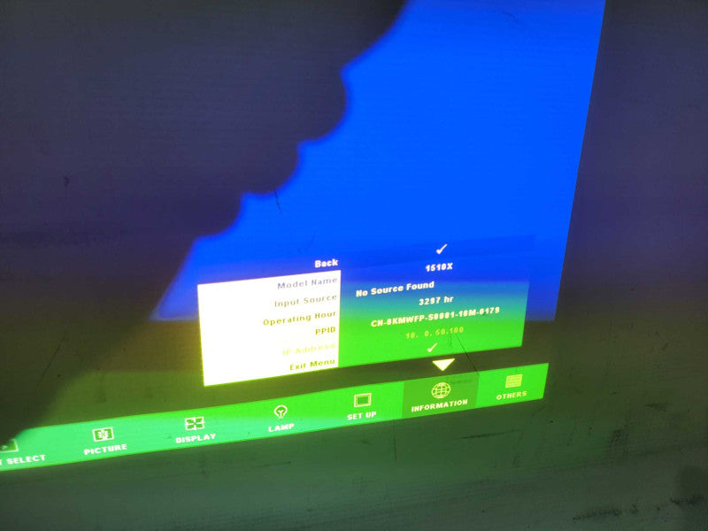 Dell 1510X Projector XGA Conference Room Projector 3500 Lumens 3297 Lamp Hrs READ !