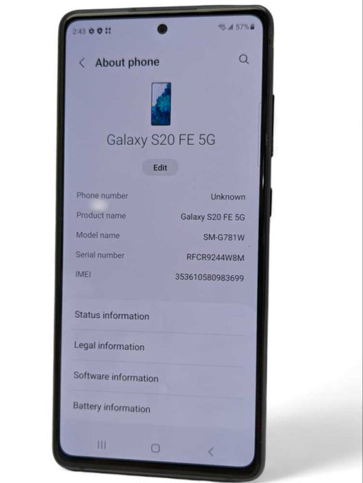 Samsung Galaxy S20 FE 5G SM-G781W UNLOCKED  -