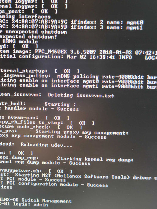Mellanox MSX1012X-2BRS Based 10gbe Ethernet Switch 2x PSU  SEE _