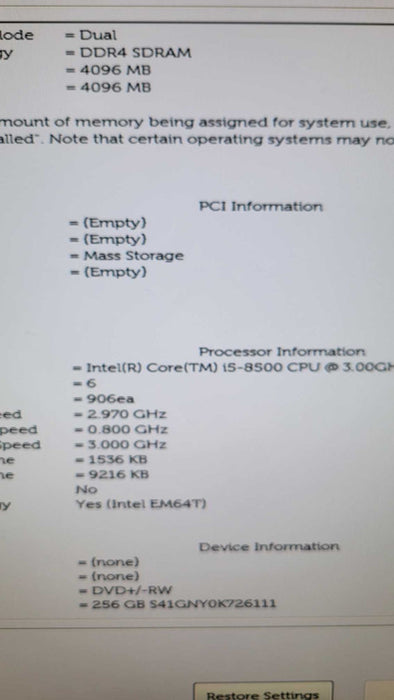 Dell OptiPlex 3060 - Core i5-8500 | 8GB | 256GB SSD %