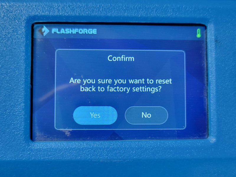 Flashforge Inventer II 3D Printer 365 Hours usage counter Factory reset READ _