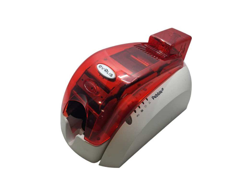 Evolis Pebble 4 Basic Single-Sided ID Card Printer USB LAN *READ*  )