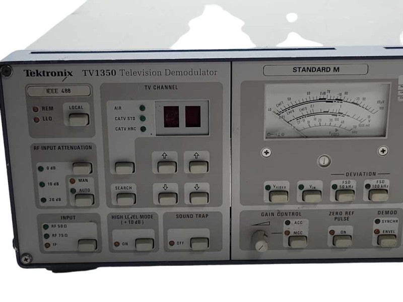 TekTronix TV1350 television demodulator, READ _