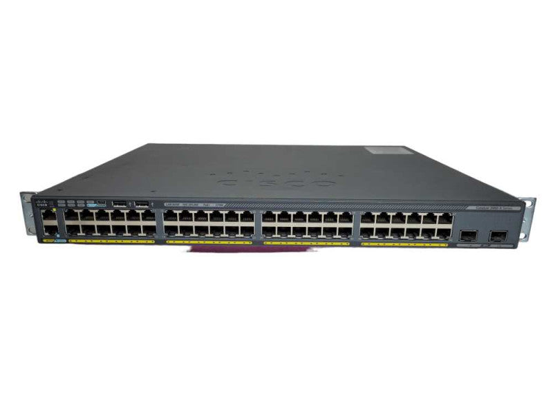 Cisco WS-C2960X-48LPD-L V06 24-Port PoE Switch | 370W PSU 10G UPLINK %