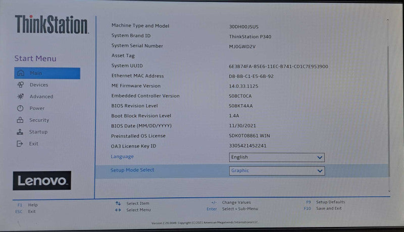 Lenovo ThinkStation P340 | i9-10900 @ 2.80GHz 64GB DDR4 No HDD/OS )