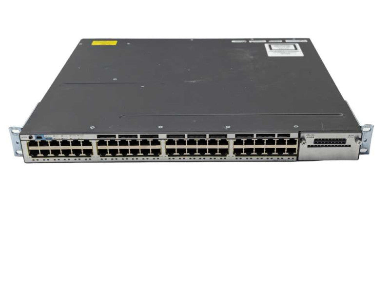 Cisco WS-C3750X-48P-S 48 port gigabit PoE Network Switch  -
