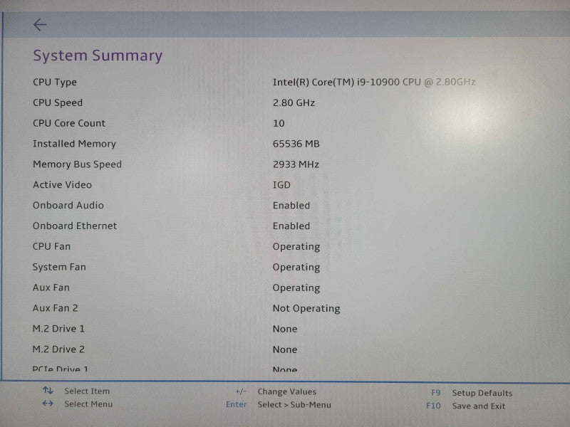 Lenovo ThinkStation P340 | i9-10900 @ 2.80GHz 64GB DDR4 No HDD/OS !