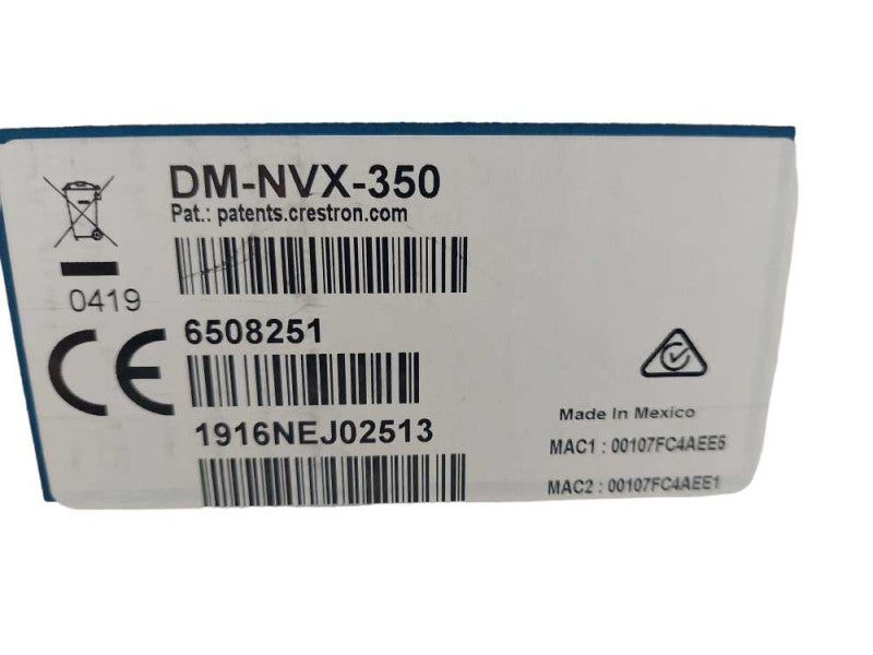 Crestron Network Streaming Encoder DM-NVX-350 PN:6508251 New Sealed Box =