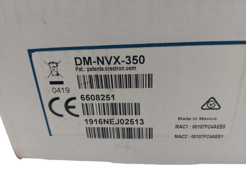 Crestron Network Streaming Encoder DM-NVX-350 PN:6508251 New Sealed Box =