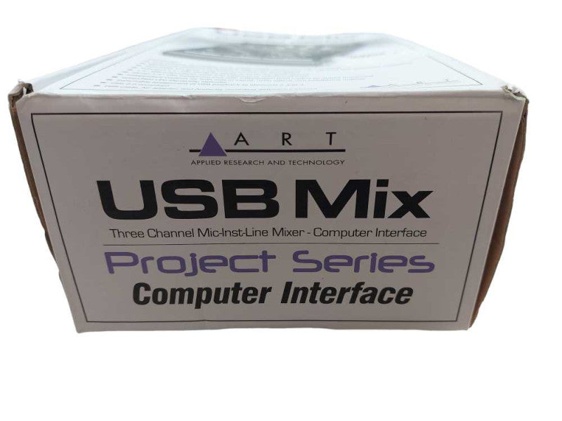 ART USB MIX Three Channel MicInstLine Mixer Computer Interface USB Mix 160005 =