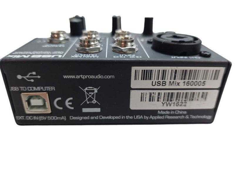 ART USB MIX Three Channel MicInstLine Mixer Computer Interface USB Mix 160005 =