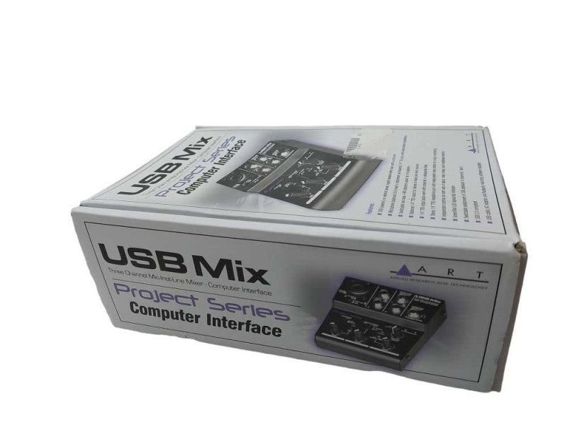 ART USB MIX Three Channel MicInstLine Mixer Computer Interface USB Mix 160005 =