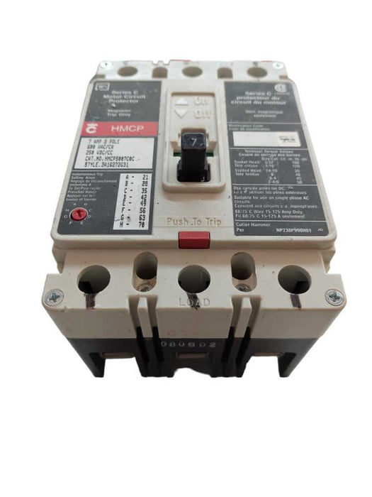 Series C Motor Circuit Protector 7Amp 3Pole 600VAC/CA 250VDC/CC PN:080602 =