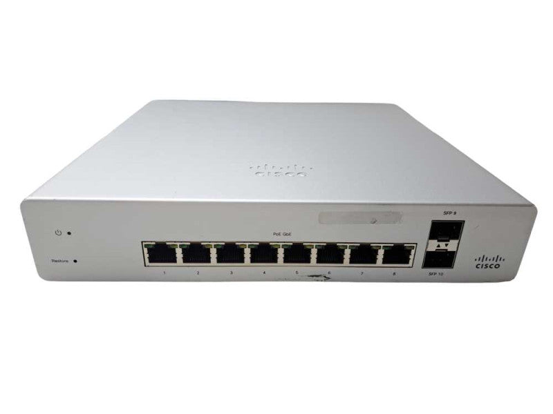 Cisco Meraki MS220-8P | 8-Port Gigabit PoE Cloud Managed Switch | Unclaimed Q)