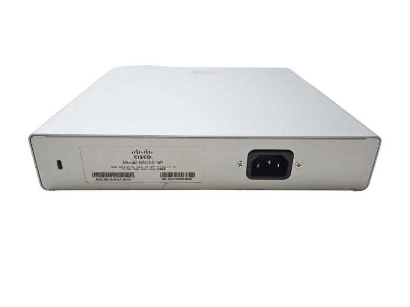 Cisco Meraki MS220-8P | 8-Port Gigabit PoE Cloud Managed Switch | Unclaimed Q)