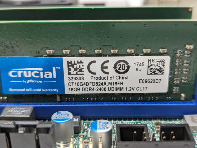 SuperMicro X10SDV-4C-TLN2F Intel Xeon D-1521 @2.40Ghz 32GB RAM -