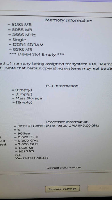 Dell OptiPlex 3070 - Core i5-9500 | 8GB | 256GB SSD | %