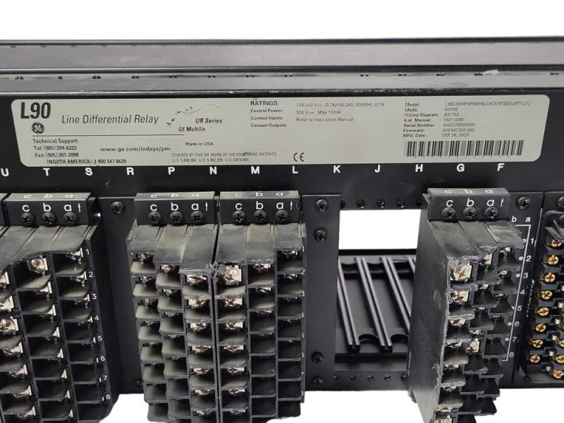 GE L90 LINE DIFFERENTIAL RELAY 125-250V Missing cover, READ _