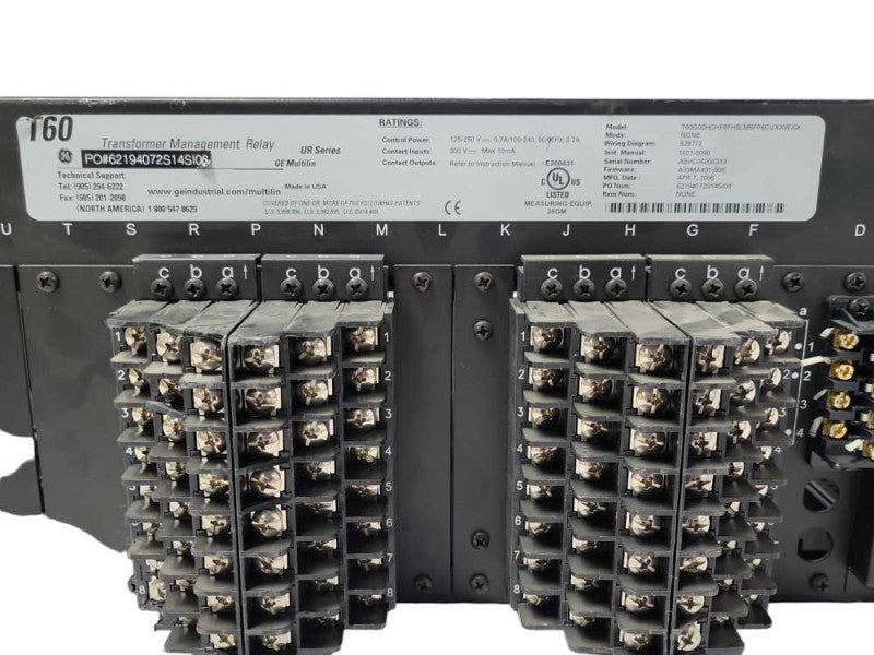 GE T60 Transformer Management Relay, Missing Cover, READ _