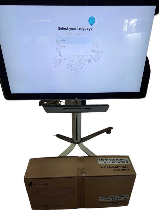 Google Jamboard Digital Whiteboard 55â 4K Touch Screen + Wall Mount )