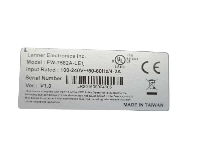 LANNER ELECTRONICS FW-7582A-LE1 Network Appliance %