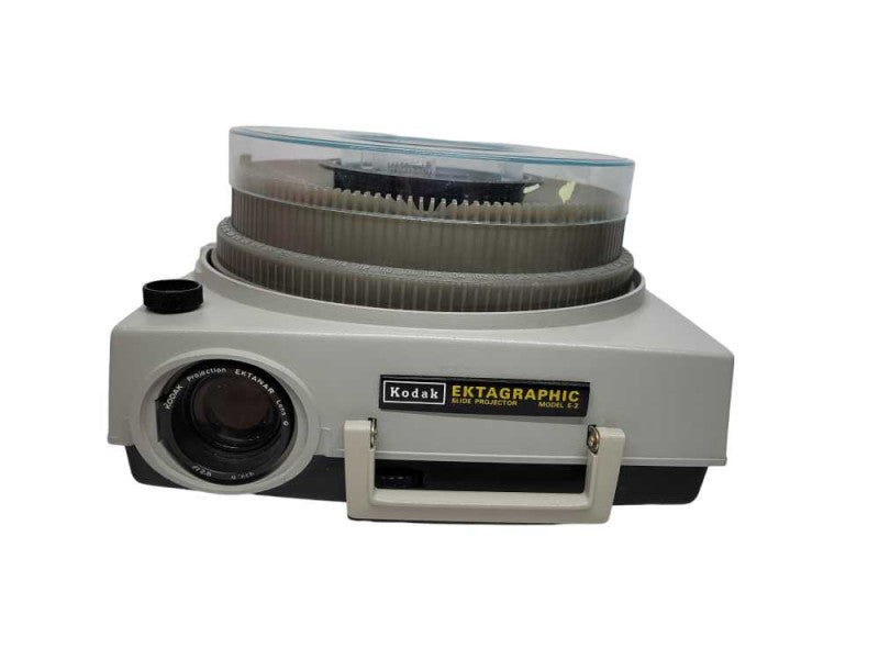 Kodak EKTAGRAPHIC Slide Projector Model E-2 + Box %