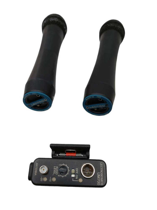 2 Wireless Microphones Lectrosonics UT700 w Vari-Mic Capsule w UM700Bodypeice =