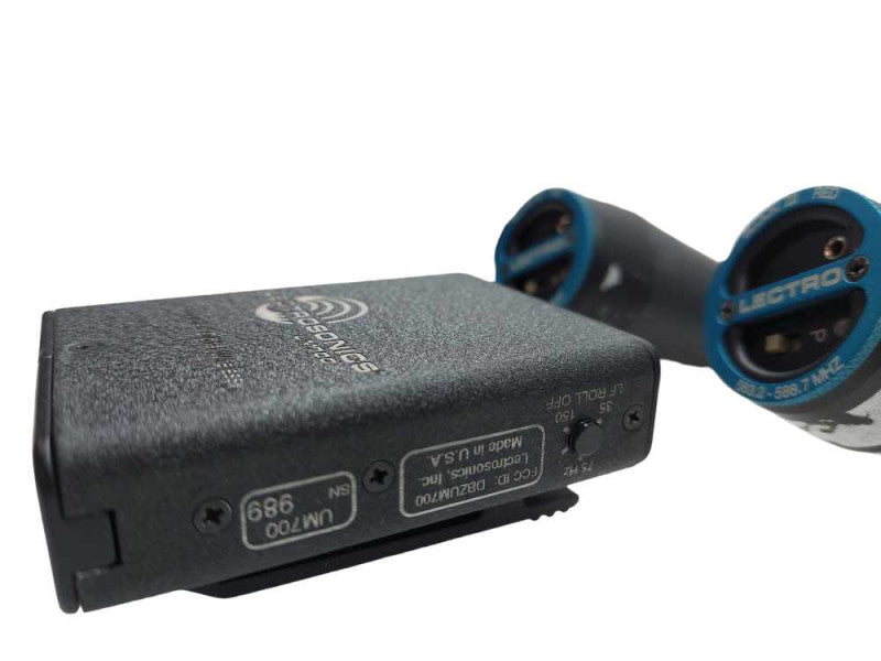 2 Wireless Microphones Lectrosonics UT700 w Vari-Mic Capsule w UM700Bodypeice =