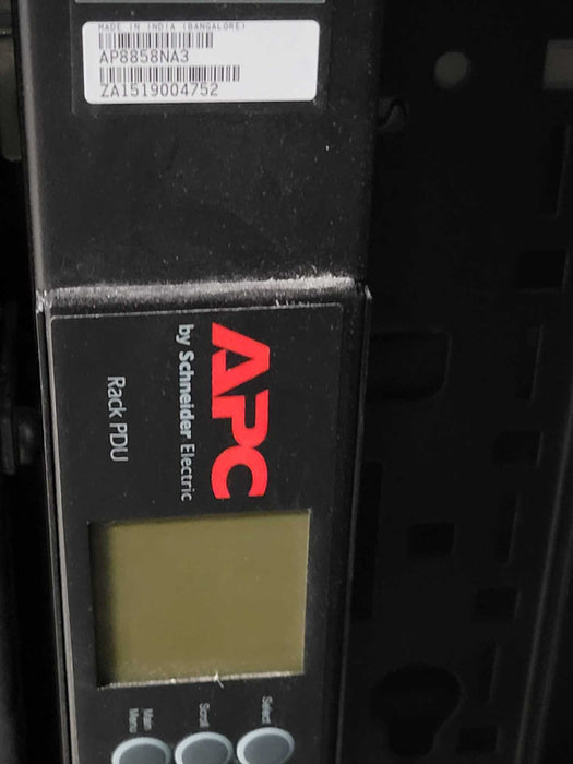 APC NetShelter SX Enclosure AR3340 42U Rack with 2x APC AP8858NA3 PDUs 1x Key Q_