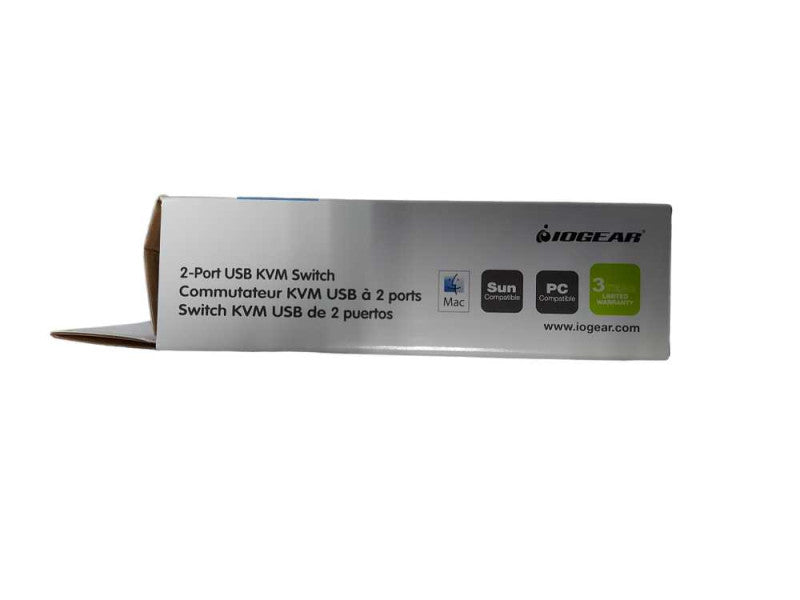 IOGEAR 2-Port USB KVM Switch, PC/Mac Compatible Q