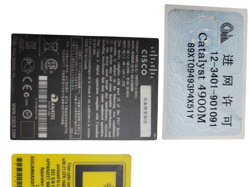 Cisco WS-C4900M 10G Core Switch / 2xWS-X4908-10G-RJ45 (See screenshots) Q%