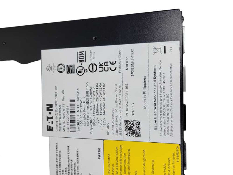 EATON 5PX 1500 RT2U G2 Uninterruptable Power Supply 120V %