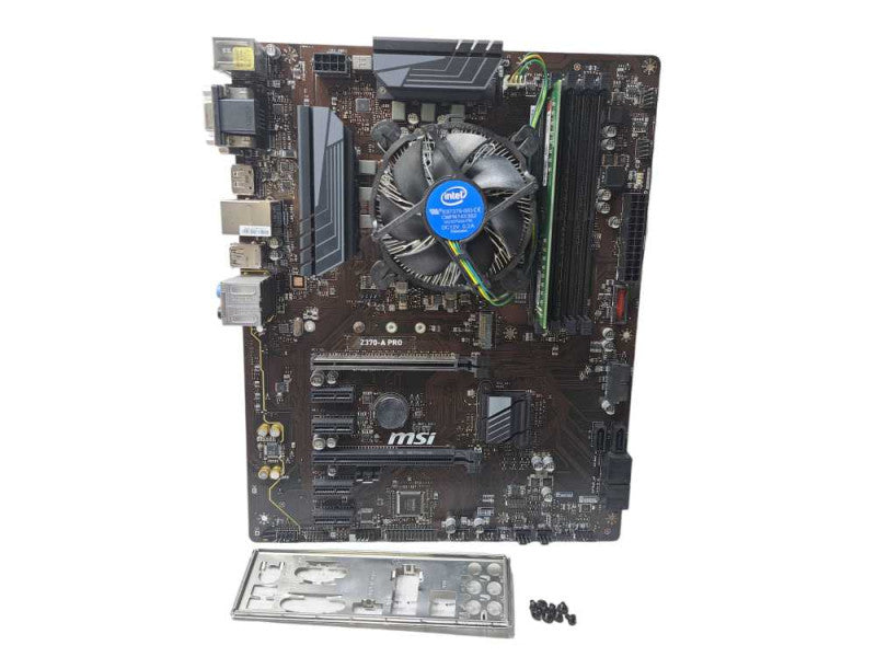 MSI Z370-A PRO Motherboard Combo | i7-8700 @ 3.20GHz 16GB DDR4 + I/O Shield )