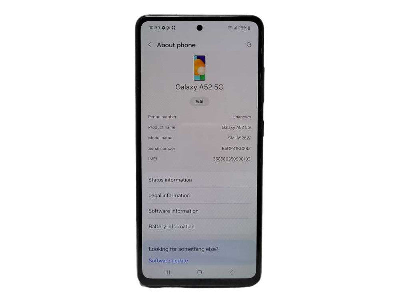 Samsung Galaxy A52 5G (SM-A526W) 128GB READ $
