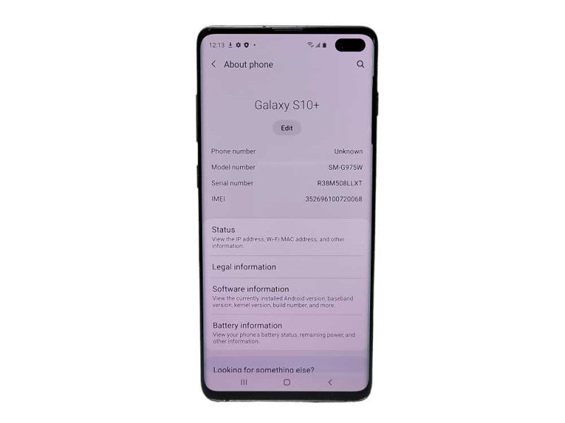 Samsung Galaxy S10+ SM-G9765W 128GB READ $