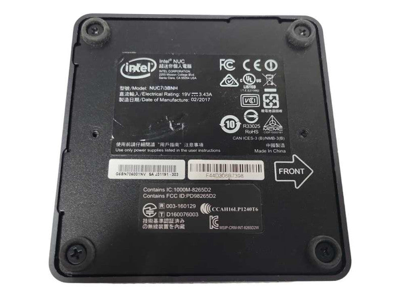 Intel NUC7i3BNH Mini PC, Core I3-7100U 2.4GHz, 8GB RAM, 256GB SSD _