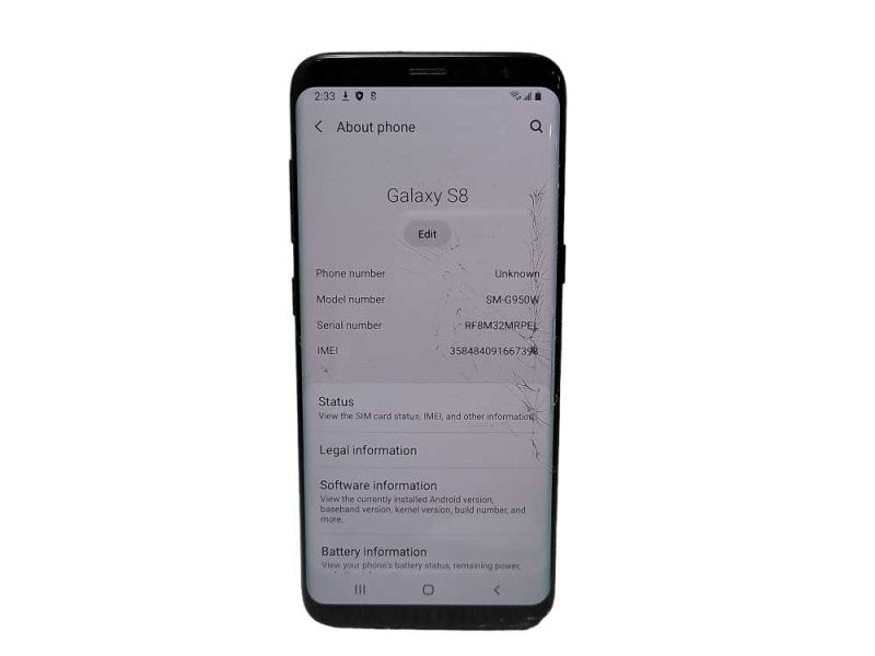Samsung Galaxy S8 64GB (SM-G950W) - READ $