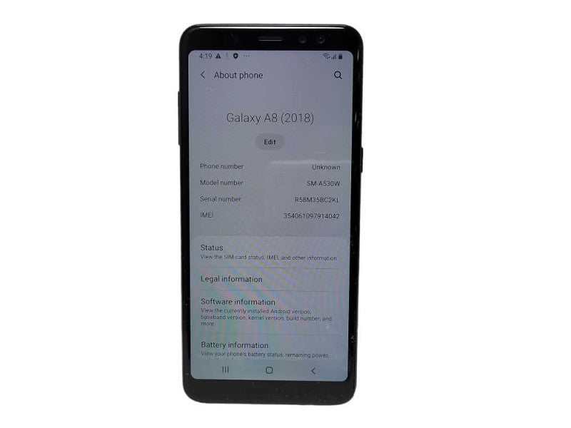 Samsung Galaxy A8 32GB (SM-A530W) - READ $